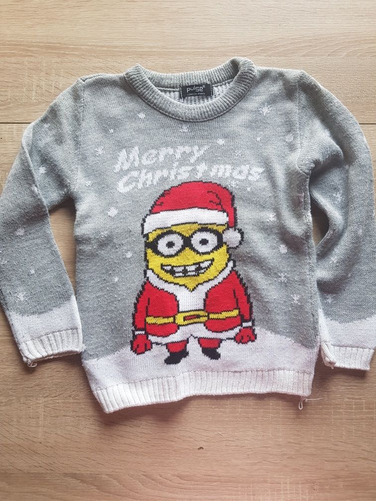 Sweter świąteczny Minion