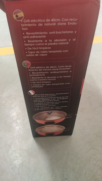 Grill elétrico (Eletric Stone Grill Evolution)