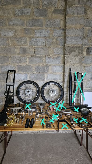 Części Romet Chart lampa wahacz kolo kanapa stopka licznik tlumik zmd