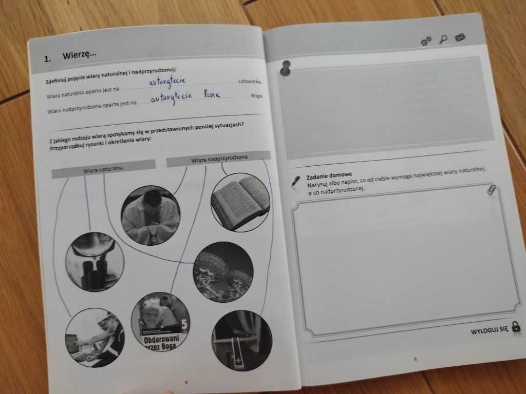komplet Obdarowani przez Boga klasa 5 podręcznik +ćwiczenia WAM