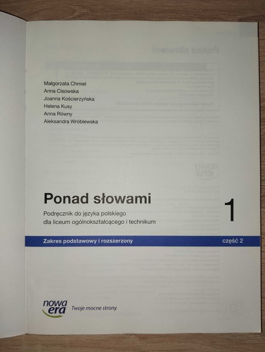 Ponad słowami 1 cz 2