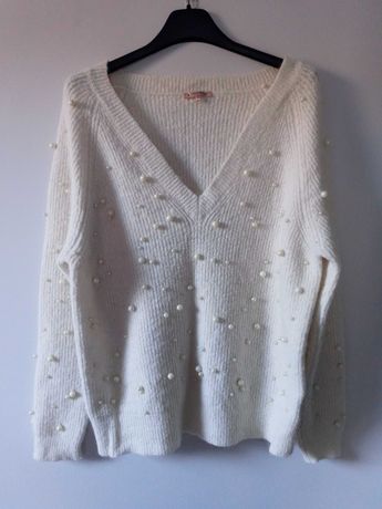 Sweter z koralikami Esqualo M/L 38/40
