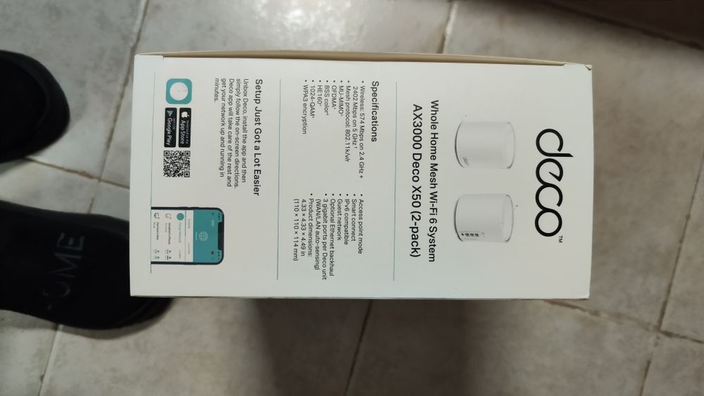 2 Decos x50, com poucos meses de uso.
Comprei-os para ter internet nos