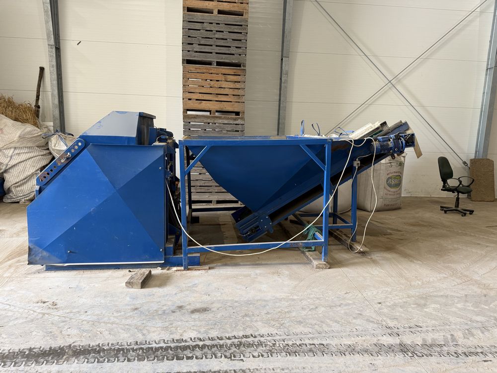 Kosz przyjęciowy / wywrotnica skrzyniopalet / separator