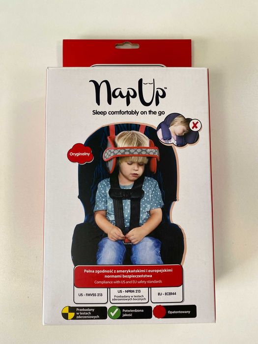NapUp - opaska na fotelik zapobiegająca opadaniu głowy dziecka