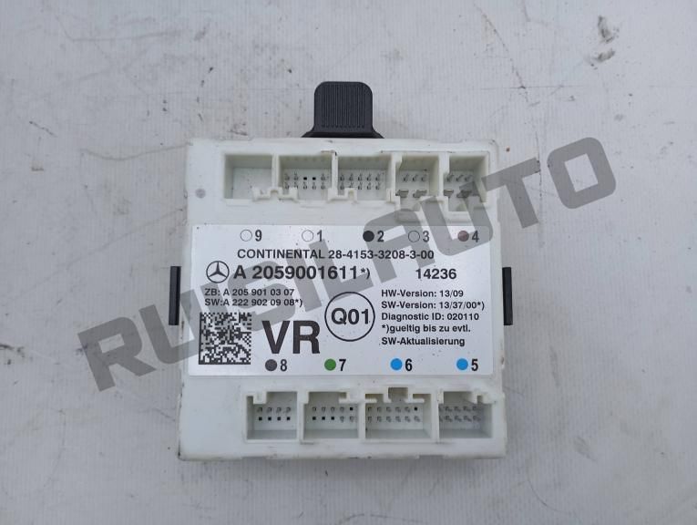 Módulo Confort Frente Direito A20590_01611 Mercedes C S205 Stat