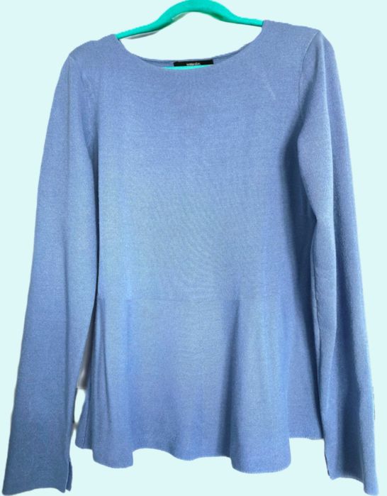 Sweter SOMEDAY. Błękitny, zgaszony. Roz. 36/S