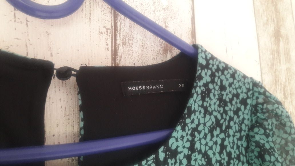 Zielono- czarna sukienka maxi rozm. 34 House Brand