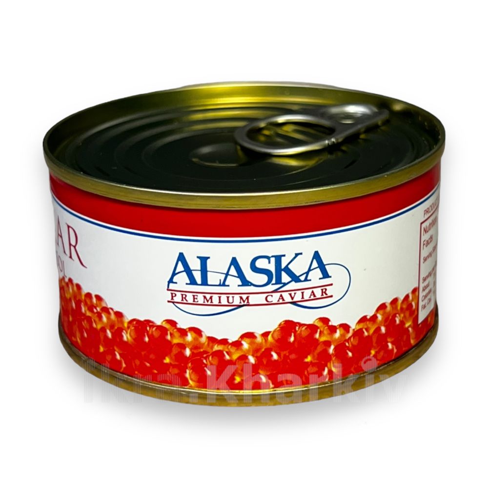 Икра Красная горбуши "Alaska" malosol 140 грамм (ключ + крышка)