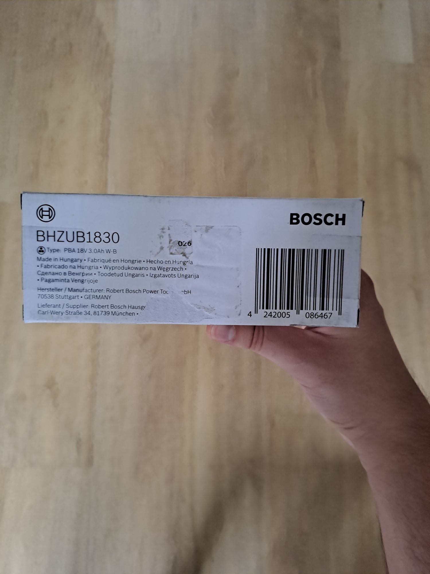 Akumulator Bosch BHZUB1830