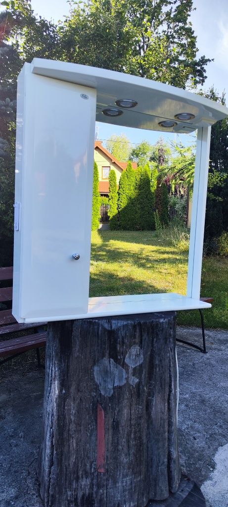 Zestaw łazienkowy szafka z umywalką + szafka z lustrem