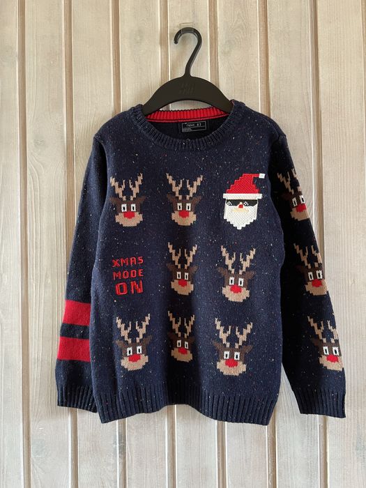 Новорічний светр худі світшот штани джинси Next 8 років