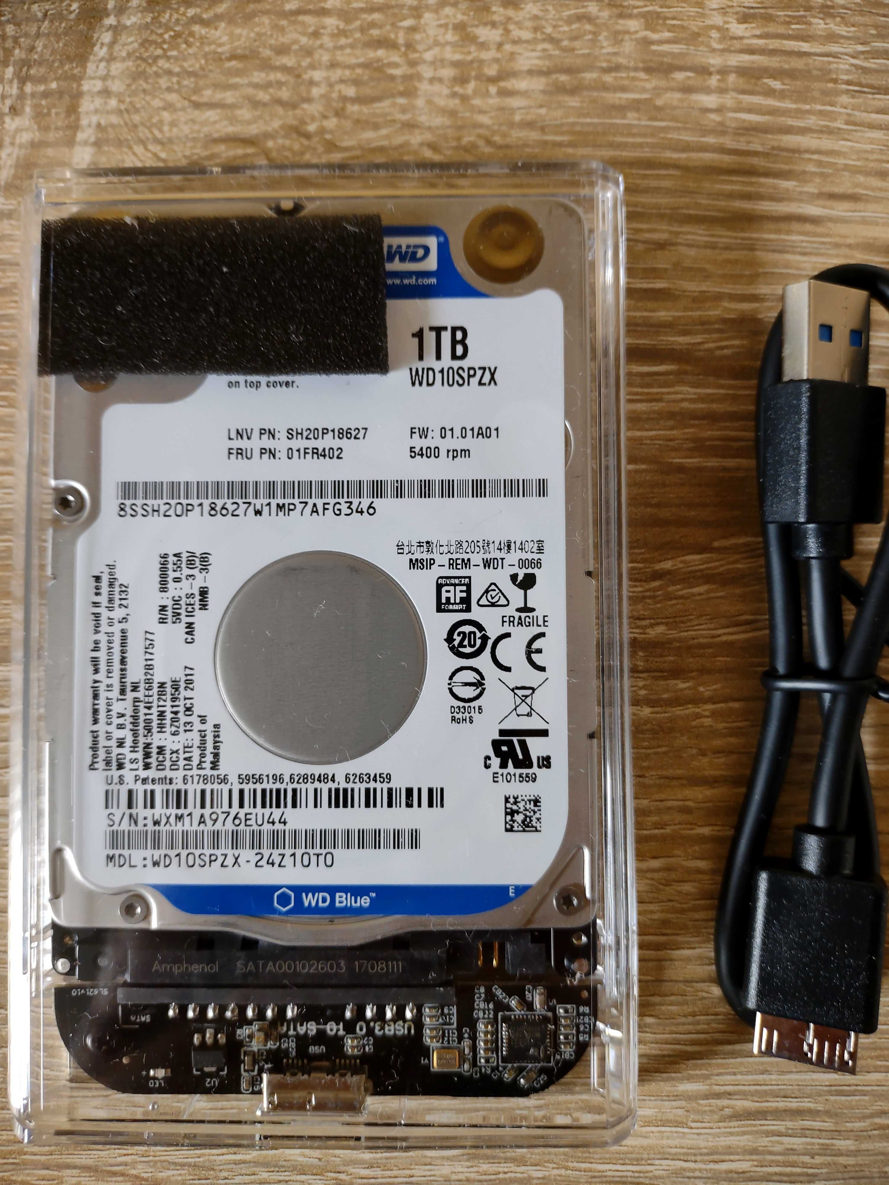 Dysk przenośny WD 1 TB,   USB 3,0