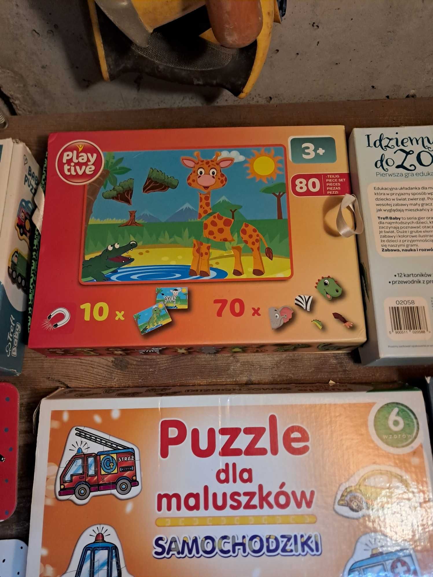Zestaw puzzli i gier dla dzieci 10 szt