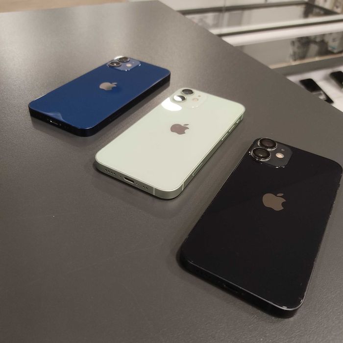 Apple iPhone 12 mini 100%bat 64-256 green/blue/white z GWARANCJĄ
