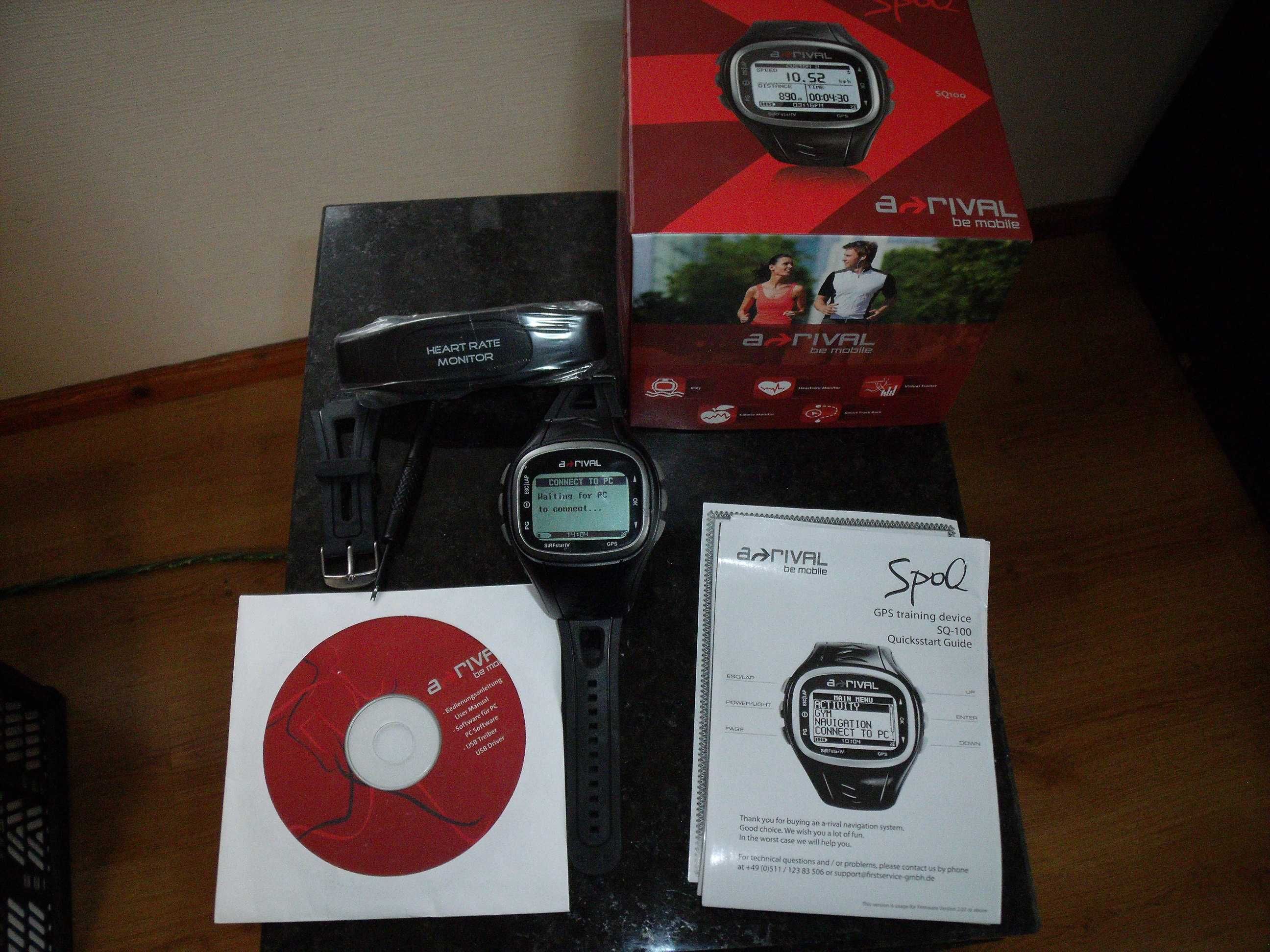 Smartwatch treningowy z pulsometrem i GPS, A- Rival SPOQ