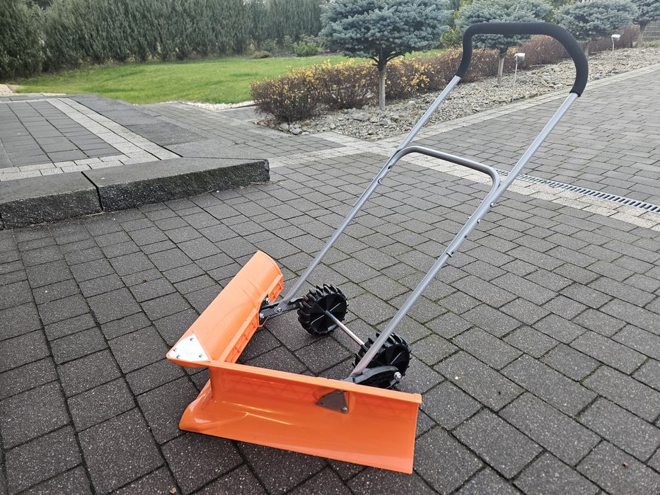 Pług do odśnieżania Dunet z kołami 105 cm pomarańczowy
