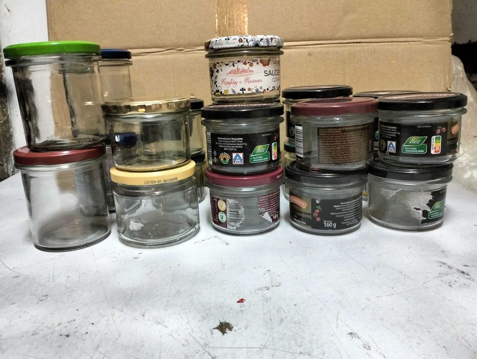 Słoiki/słoiczki szklane 0,2 l i inne 21 szt.
