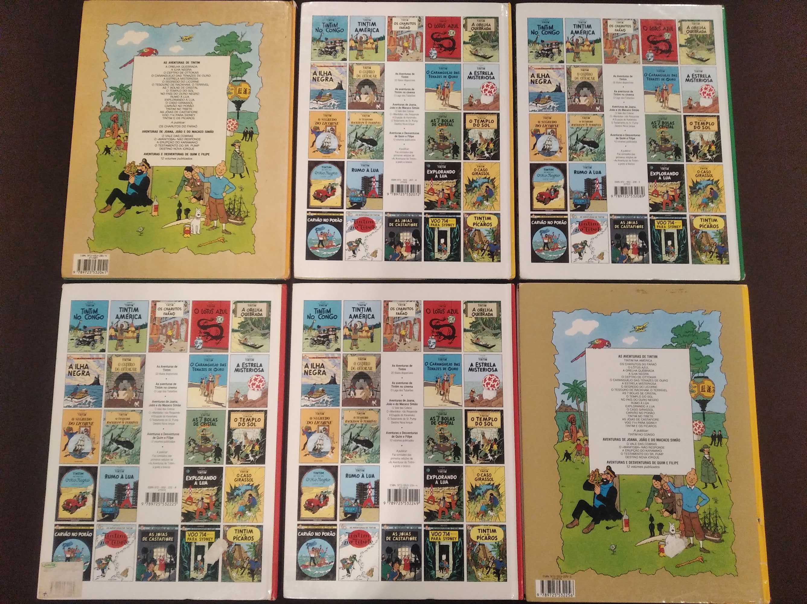 Livros As Aventuras de Tintim (Difusão Verbo, capa dura)