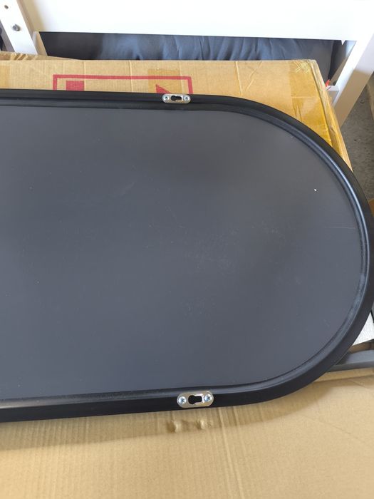 Nowe Lustro stojące lub wiszące rama metal 40 x 150 cm hartowane szklo