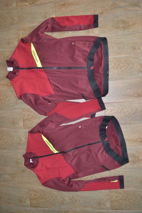 Яркая велокуртка джерси с длинным рукавом MTB Rockrider M-L-XL