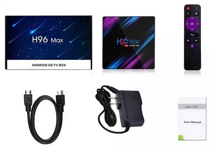 Приставка H96 MAX 4/64Гб 4K Ultra HD Android Smart TV Смарт ТВ