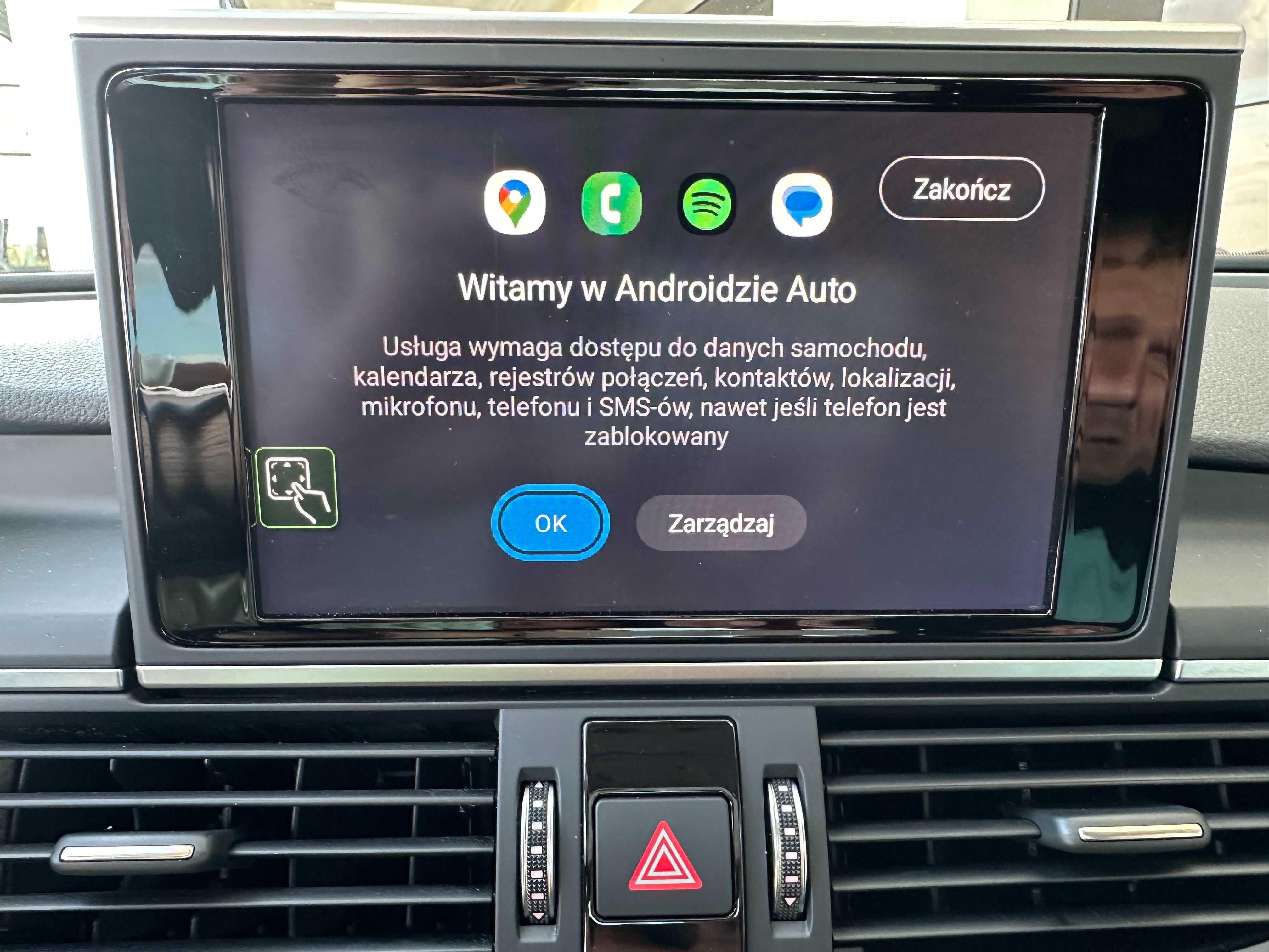 Carplay Android Auto Audi MIB2 MH2p MIB3 A6 A7 A8 A4 A5 Q5 Q7 Q8 Mapa