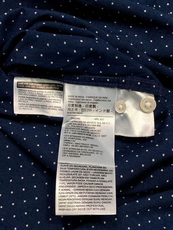 Levis Koszula Męska w Kropeczki Logowana r. M