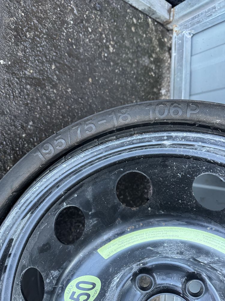 Mercedes 195/75 R18, 5x112 koło dojazdowe