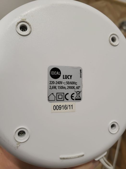 2x lampka biurkowa, nocna, IDEAL Lucy