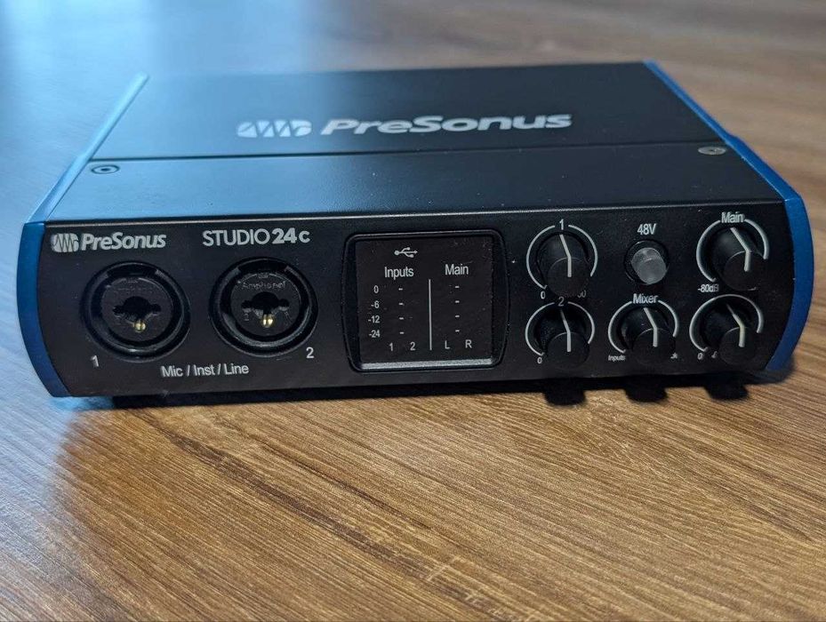 Interfejs audio PreSonus Studio 24-c (stan bardzo dobry)