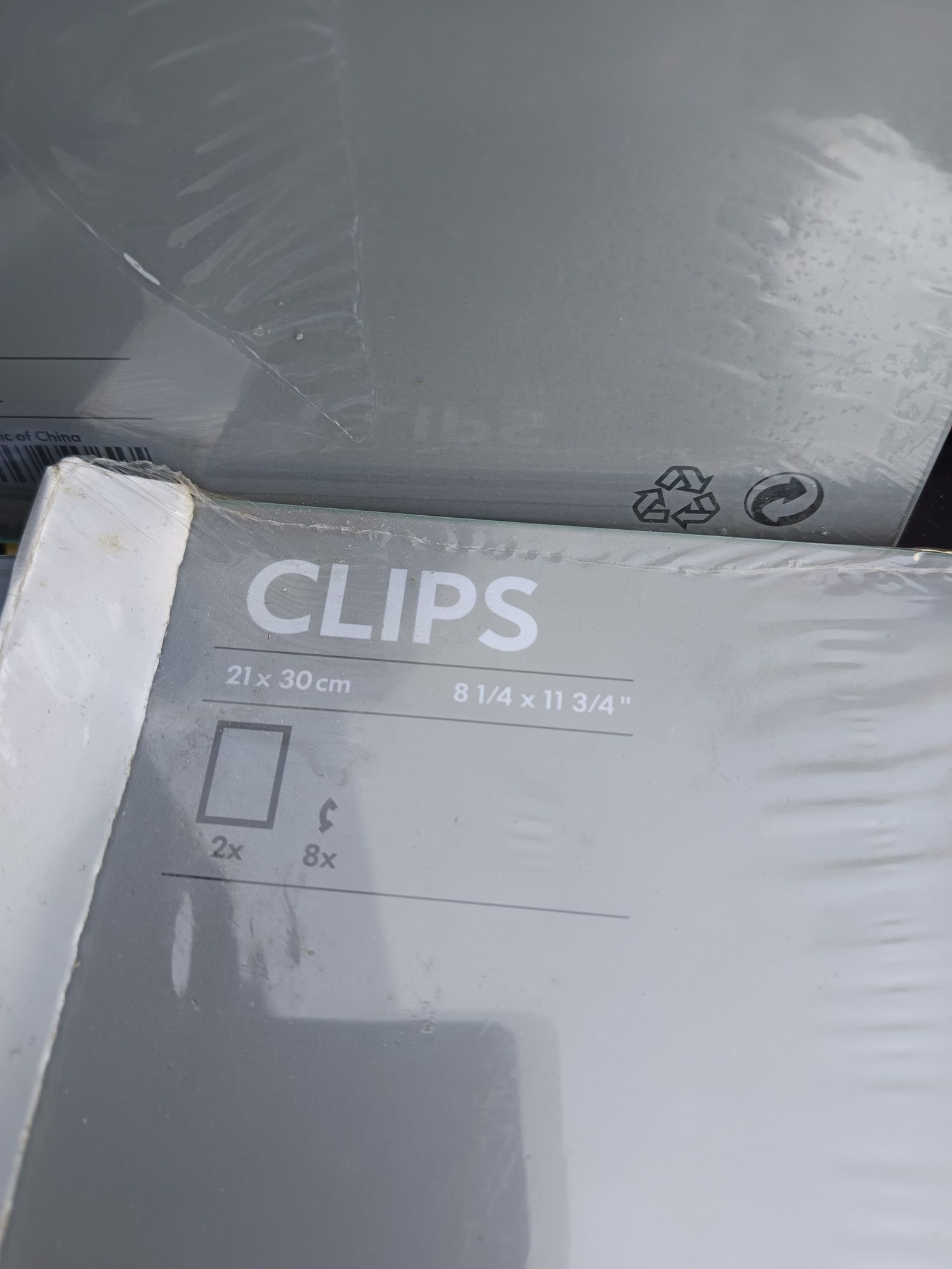 Molduras vidro clips