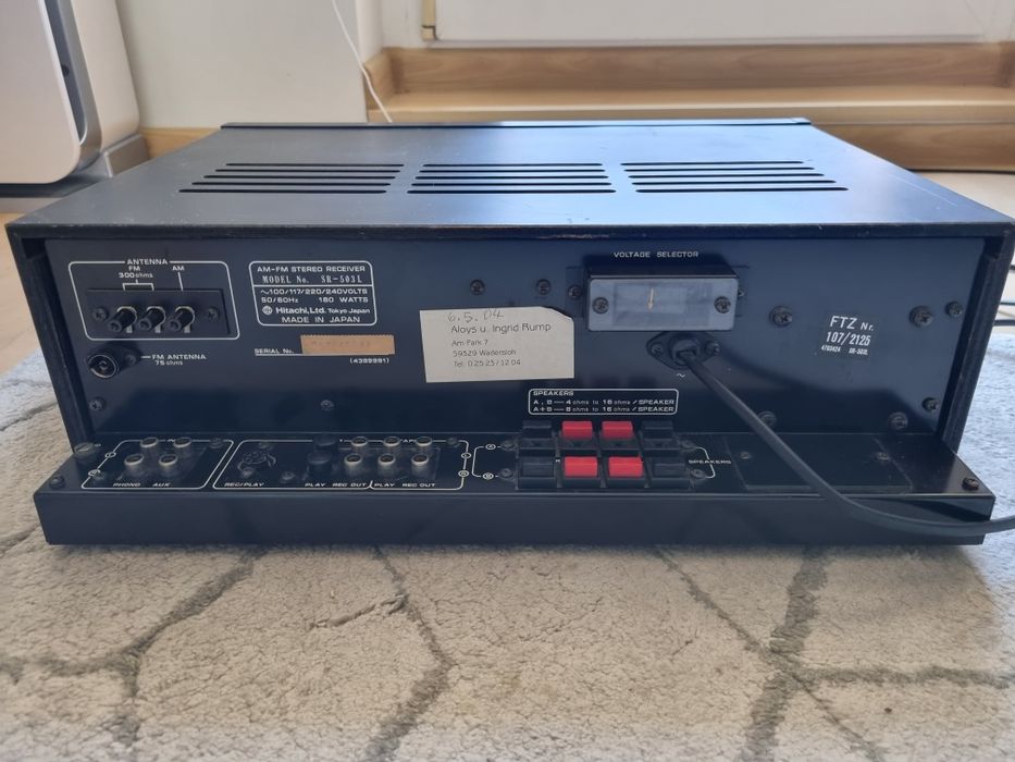 Amplituner Hitachi SR-503L vintage