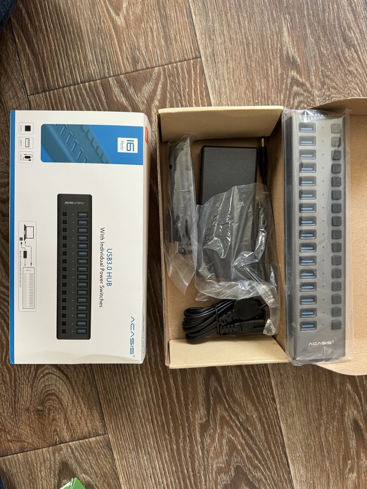 acasis powered usb hub 16 ports usb 3.0 data hub