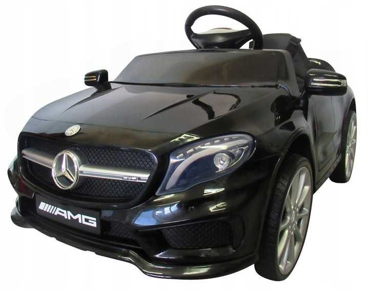 Mercedes GLA45 czarny Miękkie koła Eva, miękki fotelik