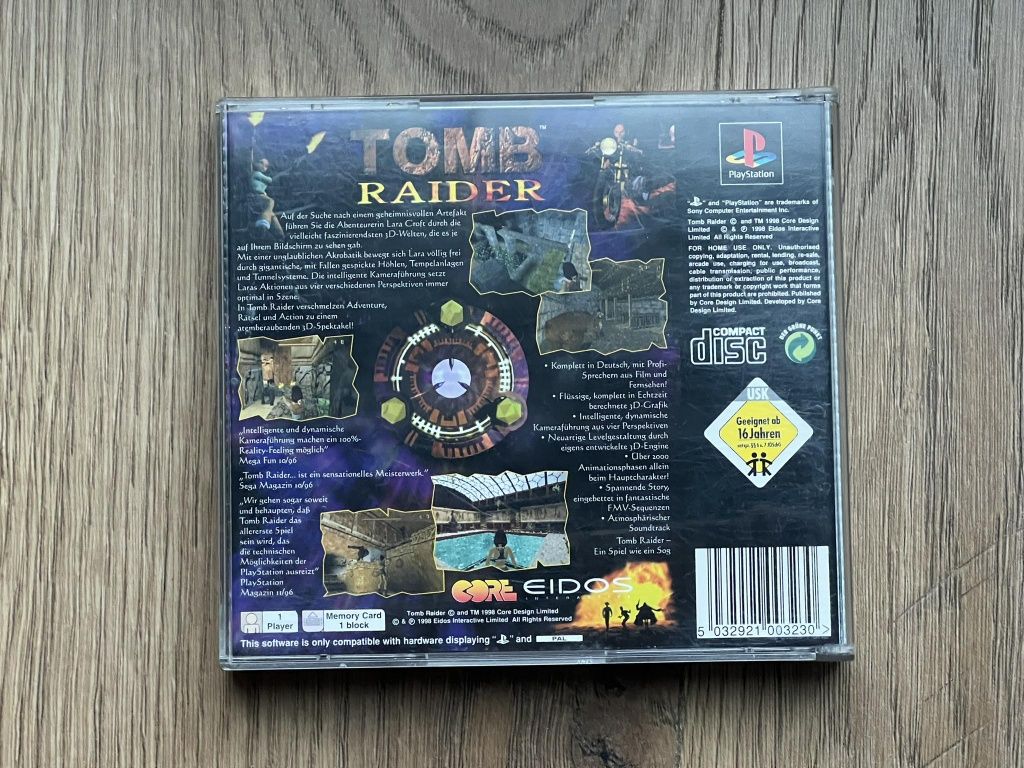 TOMB RAIDER na PlayStation 1