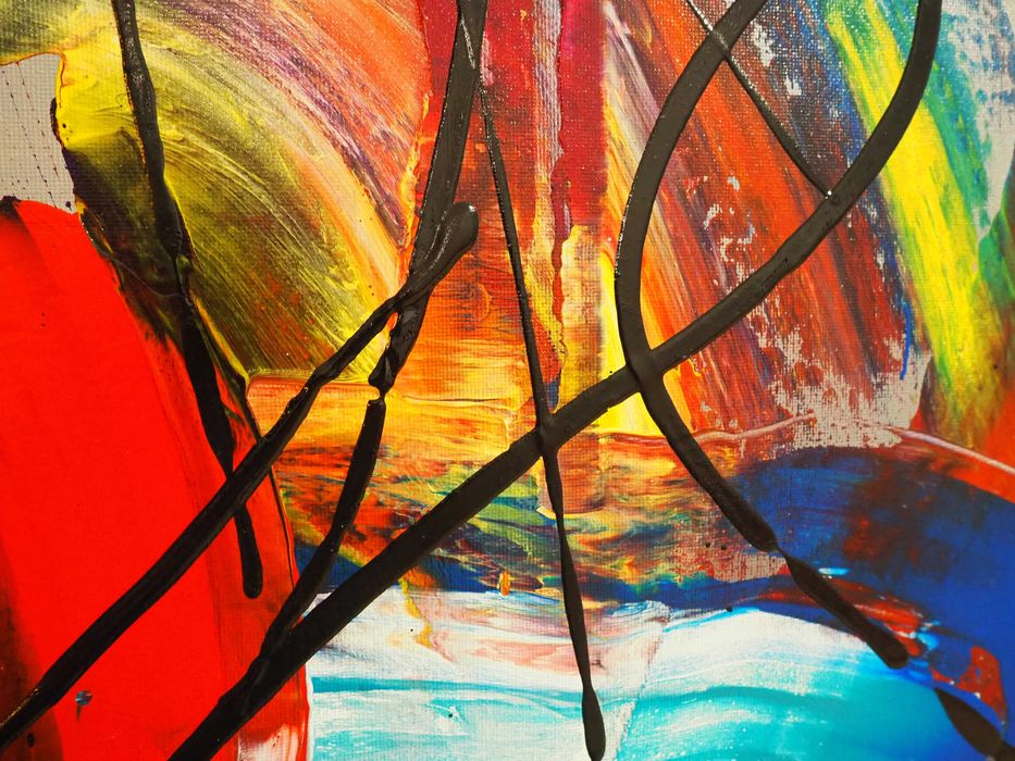 Obraz nowoczesny abstrakcja 70cm x 100cm "MY WAY"