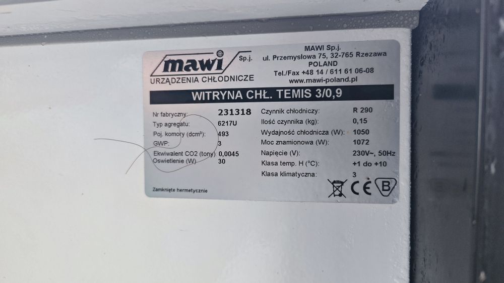 Lada chłodnicza Mawi  Temis 3,1m 2019r