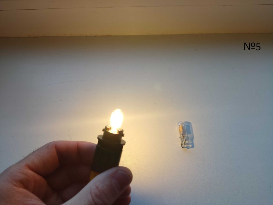 LED лампочки W16W T15 и W5W T10 12В в авто