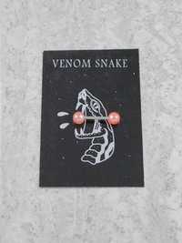 Venom Snake kolczyk do języka sztanga perły stalowy VS84