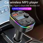 Transmiter samochodowy Bluetooth FM odtwarzania muzyki audio mp3
