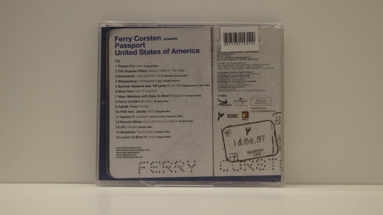 Ferry Corsten - Passport United State Of America (nówka , folia,)