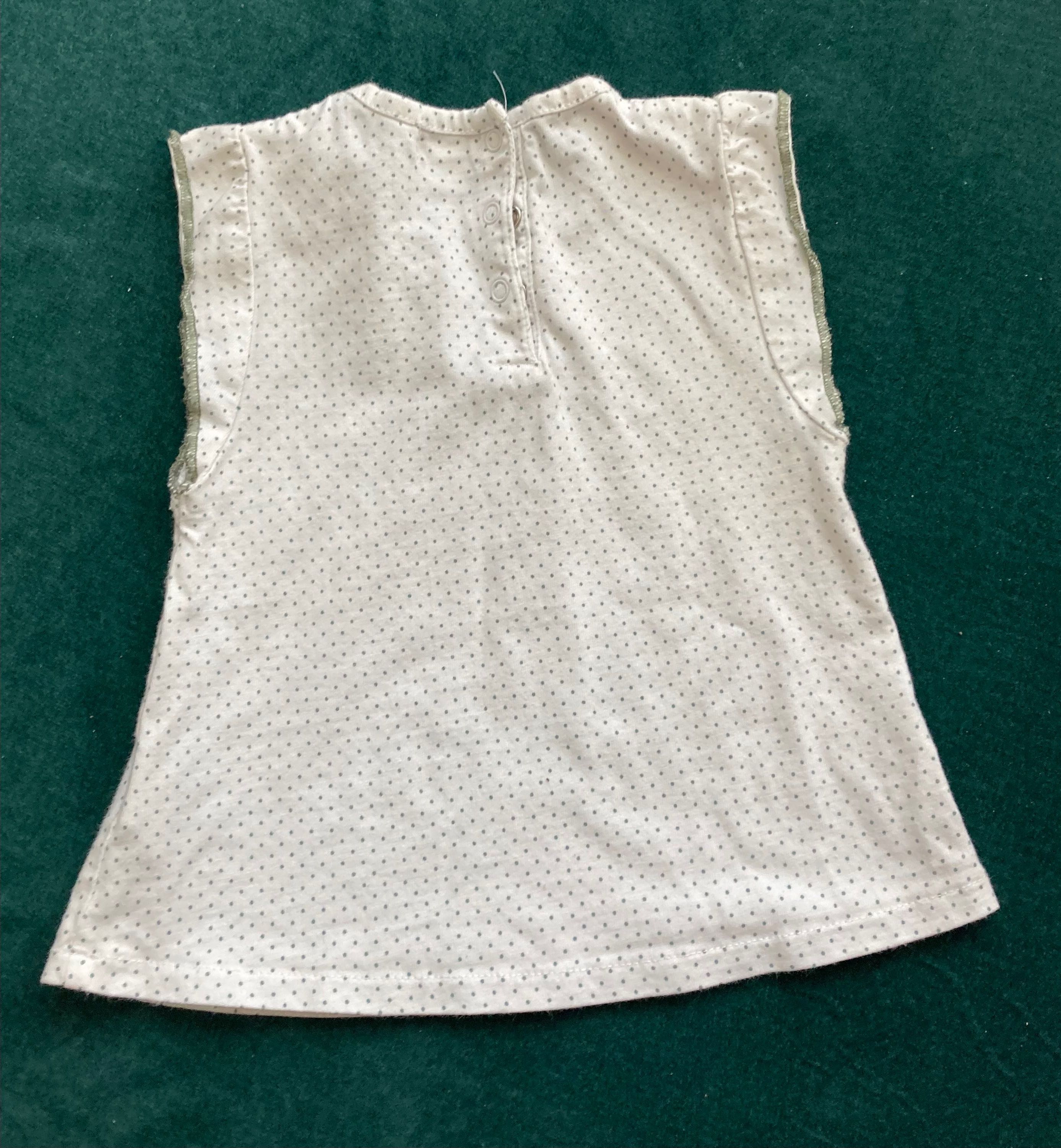 Koszulka bluzka t-shirt w kropki 74 Obaibi 12 m roczne dziecko