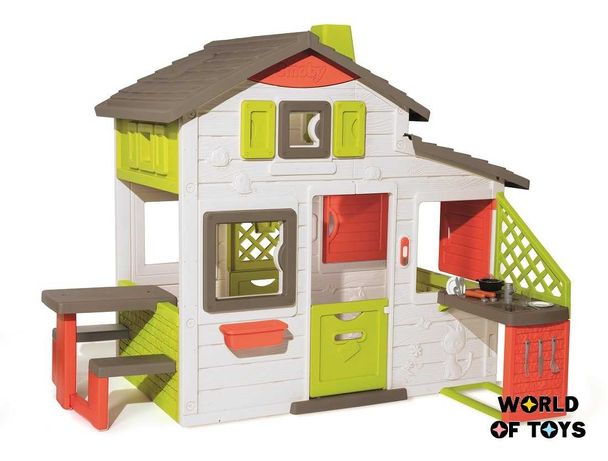 Дитячий Будинок Домик Smoby для друзів з літньою кухнею , 810202