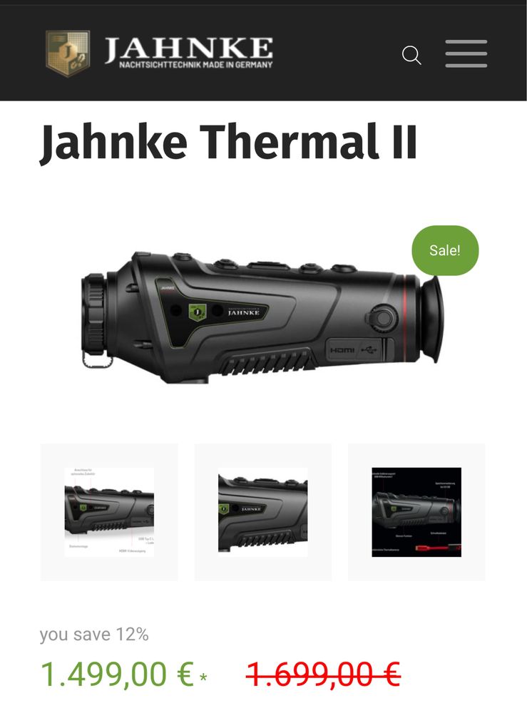 Тепловізор Jahnke Thermal II