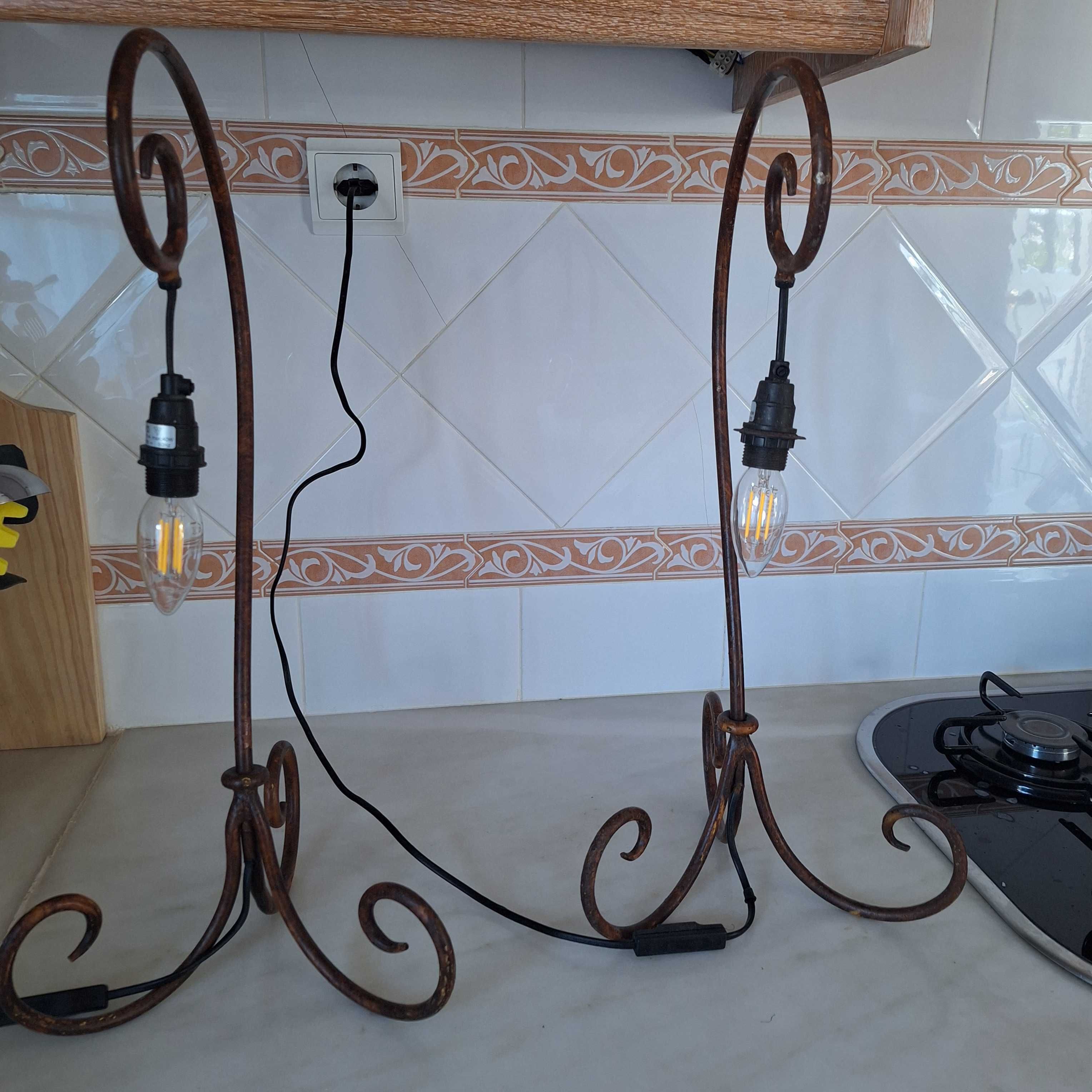 Candeeiros de mesa vintage 5€ cada
