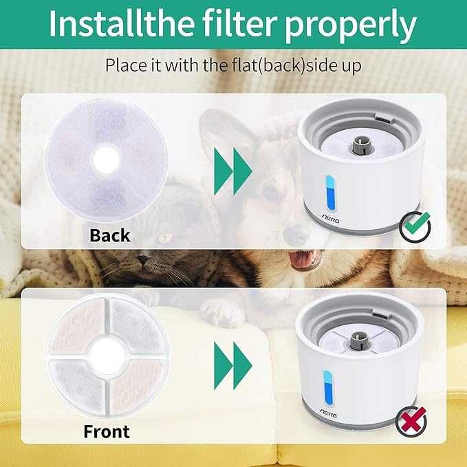 Фильтры для кошачьих питьевых фонтанчиков круглые и квадратные