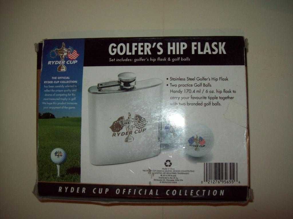 Набор подарочный гольф Golfers hip flask фляга мяч для гольфа 90-е