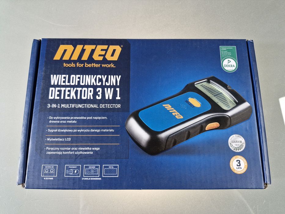 Wielofunkcyjny Detektor Przewodów Drewna Metalu Niteo