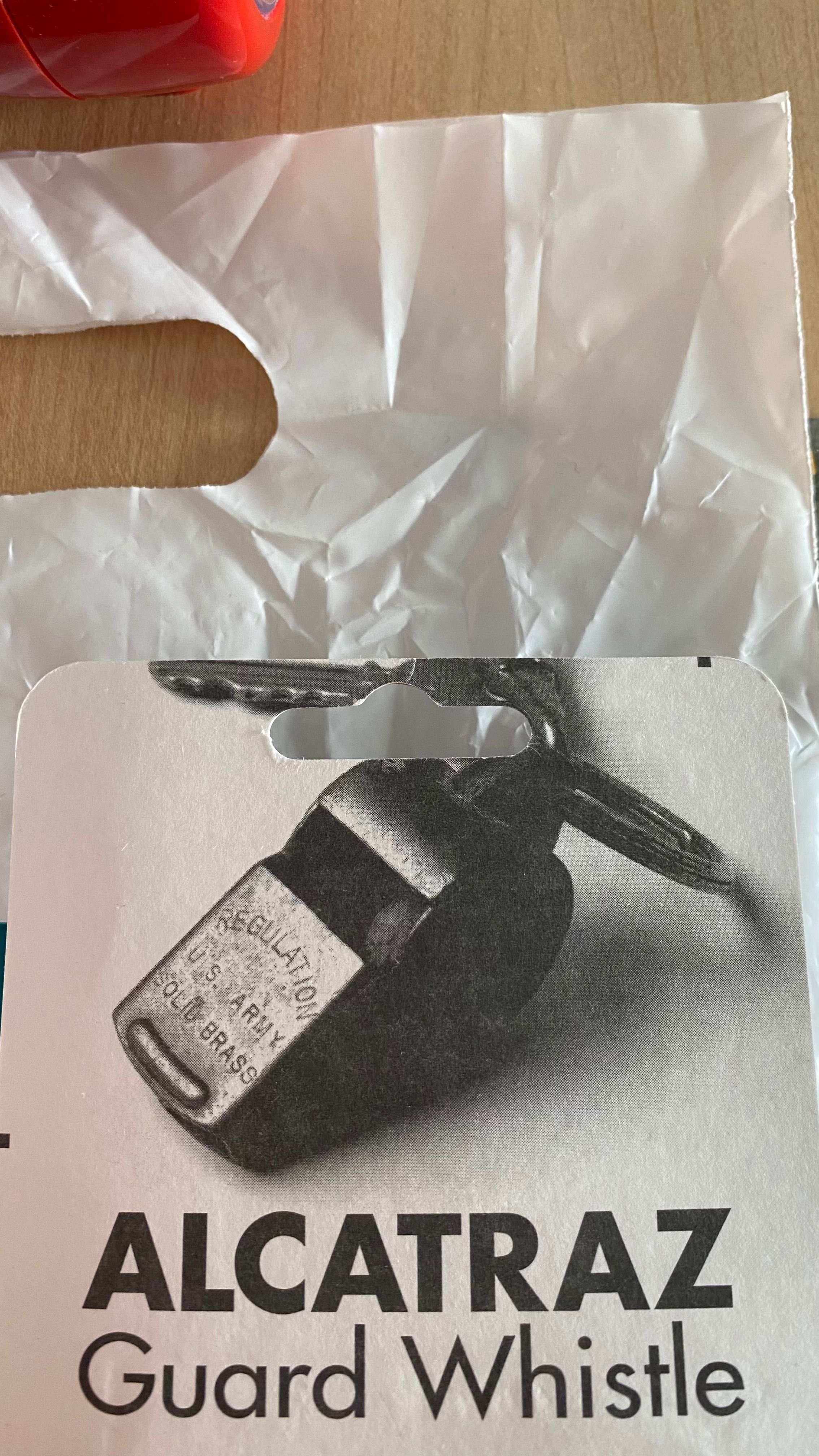 Gwizdek Guard Whistle z Alcatraz Made in USA oryginalny